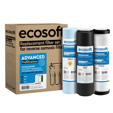 Ecosoft Komplet filtrirnih vložkov Ecosoft CHV3ECO RO. Polletni komplet.