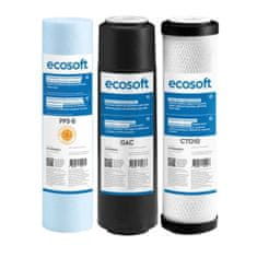 Ecosoft Komplet filtrirnih vložkov Ecosoft CHV3ECO RO. Polletni komplet.