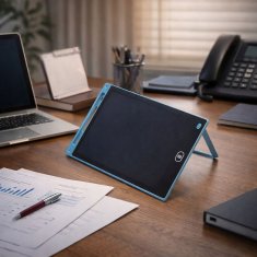shumee LCD risalna tablica 10" modra za otroke - velik zaslon s pisalom