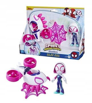 HASBRO Spidey Amazing Friends Ghost Spider Helikopter Figure Set Hasbro