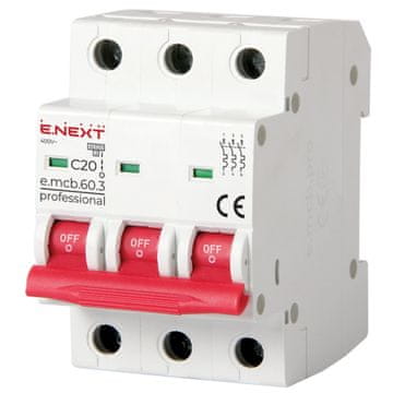 shumee E.next p042032 Varovalka odklopnika PRO 3P C 20A 6kA 230/400V AC
