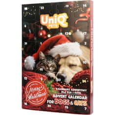 shumee Božični adventni koledar UniQ Pets s priboljški za pse in mačke