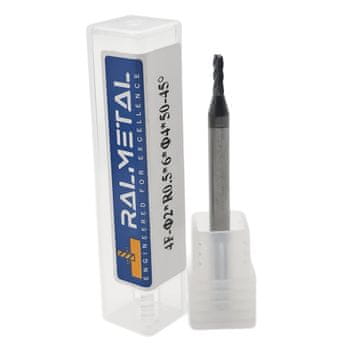 shumee Radialni rezkar iz karbidne trdine 2 x R0,5 x 4D x 50 mm 45 HRC