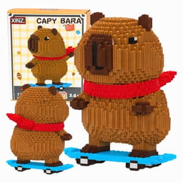 shumee Komplet za gradnjo rolke Capybara, 3540 kosov, velika 3D figura