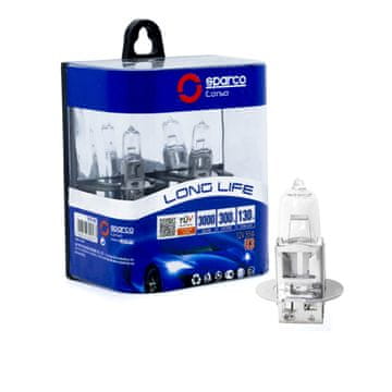shumee Sparco halogenske žarnice H3 12V 3000K rumene 55W PK22s, 2 kosa