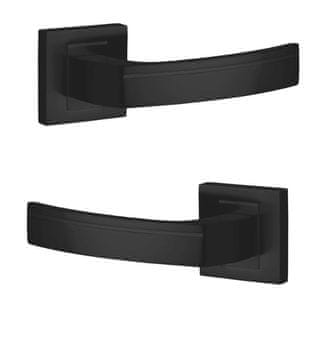 Kuchinox Notranja kljuka za vrata Black Square Parva, moderno podstrešje