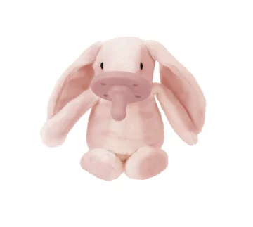 shumee Plišasta igrača Lola Rabbit za dojenčke s silikonsko dudo 15 cm