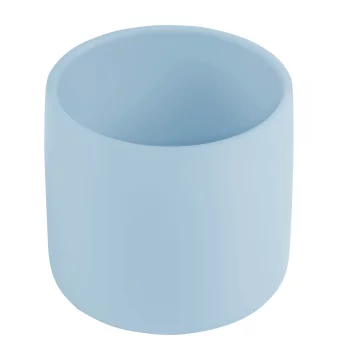 shumee Silikonska skodelica za otroke 180 ml 6m+ MinikOiOi modra
