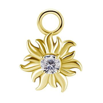 shumee Obeski - CoCr NF - sonce - bel premium cirkonij - zlato - D-054