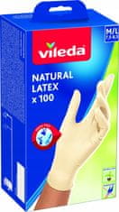 Vileda Vileda rokavice iz naravnega lateksa, velikosti M/L, 100 kosov.