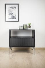 BB Komplet 4 nog za pohištvo Loft, srebrno kromirane, višina 18 cm