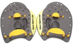 Aqua-Sport Plavalna lopatica Aqua-sport PRO črno-rumena AS1361 velikost L