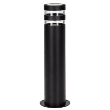 shumee Stolp za vrtno svetilko Rino 44 cm E27 IP54 črne barve Goldlux