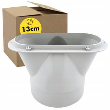shumee Adapter za prenosno cev klimatske naprave - premer 13 cm, dolg