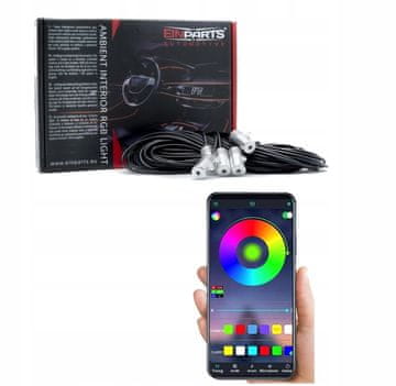 EINPARTS RGB LED optična vlakna 6M aplikacija za ambientalno osvetlitev