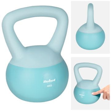 Rebel Mehka utež iz mehkega PVC-ja, 4 kg, Rebel, tiha utež za fitnes