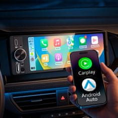 shumee Avtoradio Kruger&Matz KM2016 CarPlay/AndroidAuto 6,3” USB 1DIN
