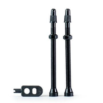 Trezado Črni ventili Trezado za brezzračnice 100 mm - 2 kosa s ključem