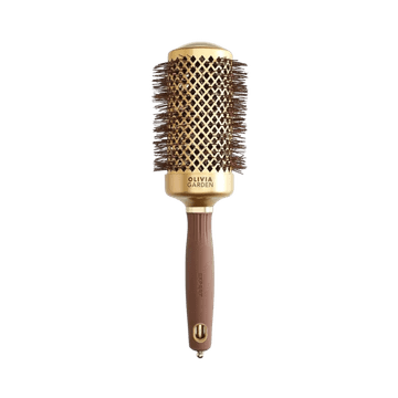Olivia Garden Olivia Garden Blowout Shine - krtača za lase Gold&Brown 55 mm