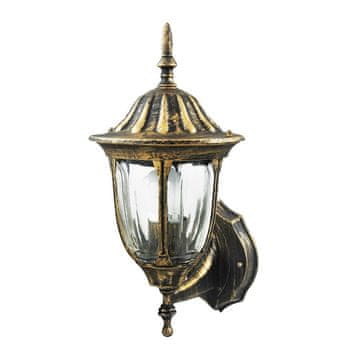 shumee Retro vrtna stenska svetilka Florence E27 IP43 patina Goldlux