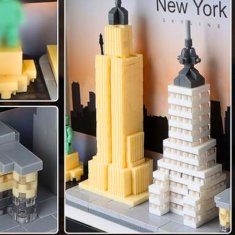 shumee New York Empire State Architecture 759 El 3D uokvirjena slika