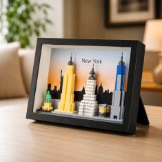 shumee New York Empire State Architecture 759 El 3D uokvirjena slika