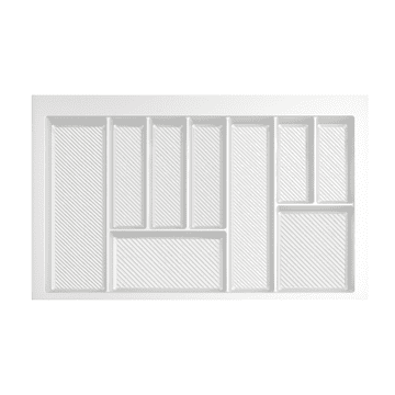 shumee Vložek za jedilni pribor MAX | Model 80 (750 x 490 mm) | Bela
