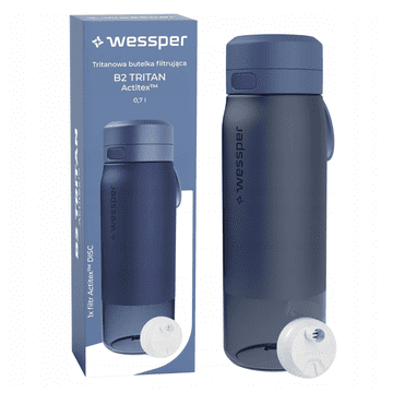 Wessper Wessper Tritan steklenica s filtrom WES273-700-BL modra 700ml