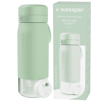 Wessper Wessper steklenička s filtrom WES270-500-MT barva mete 500 ml
