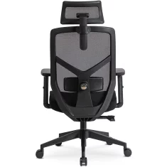 BE BENTO črn sodoben ergonomski vrtljiv pisarniški stol