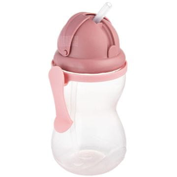 Canpol babies Steklenička z zložljivo silikonsko cevko 370 ml roza, Canpol