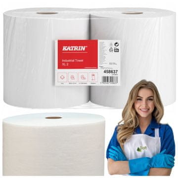 2-v-1 bela čistilna krpa CLASSIC XL 2 kosa nova v škatli