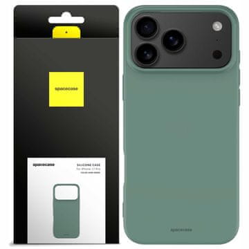 shumee Silikonski ovitek Spacecase 3.0 za iPhone 17 Pro temno zelen