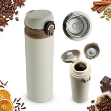 shumee Termo potovalna skodelica iz jekla 450 ml za kavo, čaj, vodo