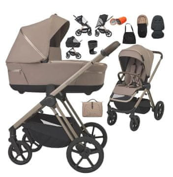 shumee Espiro Miloo 2.0 2-v-1 večnamenski voziček 319 Perfect Beige