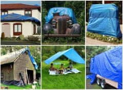 shumee Ponjava 4x8 zaščitna modra 8x4 ponjava, ojačana s PE 32m2