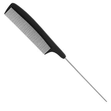 Eurostil Karbonski glavnik za lase s kovinsko konico 22,3 cm eurostil