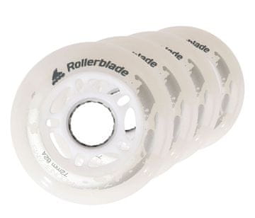 Rollerblade Rollerblade Moonbeams 72 mm 82A 4-delna bela svetleča kolesa