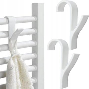 Primpol Primpol obešalnik za radiator, kavelj, držalo, 2 kosa, bela