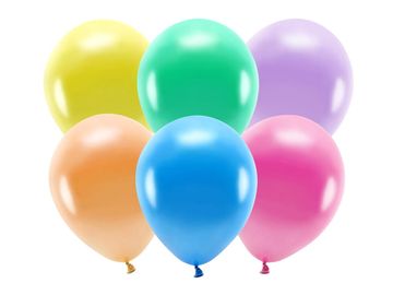 PartyDeco Baloni PartyDeco eko 26 cm kovinski mešanica barv 100 kosov