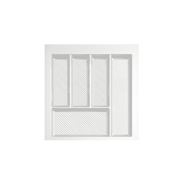 shumee Vložek za jedilni pribor MAX | Model 50 (450x490 mm) | Bela