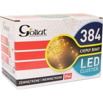 shumee 384 LED goseničnih lučk za božično drevo v toplo beli barvi