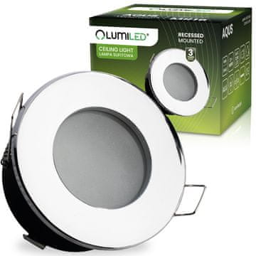 LUMILED Vgradna halogenska LED MR16 okrogla kromirana aqus