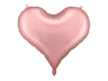 shumee Folija balon v obliki srca PartyDeco 75x645 cm svetlo roza
