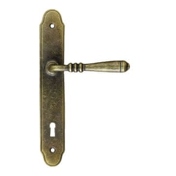 shumee Kljuka za vrata Devon s ključavnico 90 mm, starinsko zlato