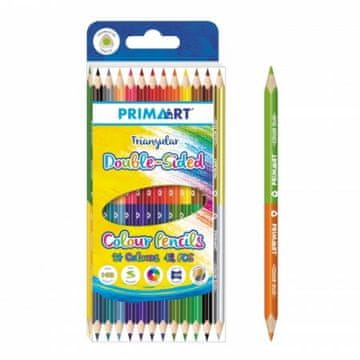 Prima Art Svinčniki, trikotni, dvostranski, 12 kosov, 24 barv 396696