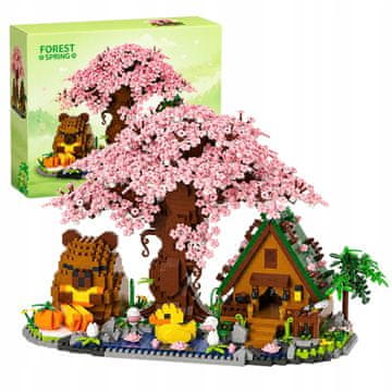 shumee Gradbeni bloki Kapibara Češnja Sakura Set 2288 El 3D model