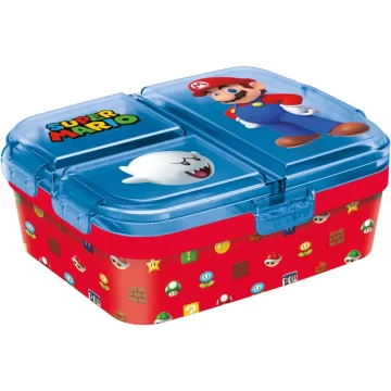 Stor Škatla za malico s predelki - posoda za zajtrk Super Mario