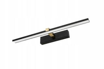 IdeaLED Led stenska svetilka za kopalnico 8W 4200K črno-zlata 40cm