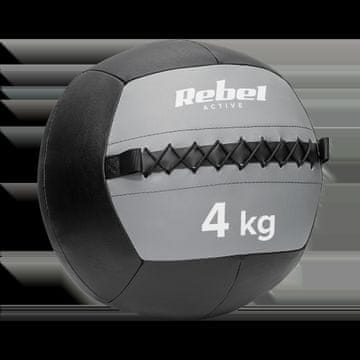 Rebel Medicinska žoga za vadbo Rebel Leather Rehabilitation 4 kg